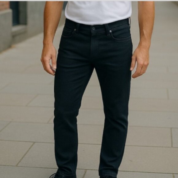 J Brand Mens Kane Pants 29X34 Black Straight Fit Double Weave Twill NWT Designer - Picture 13 of 13